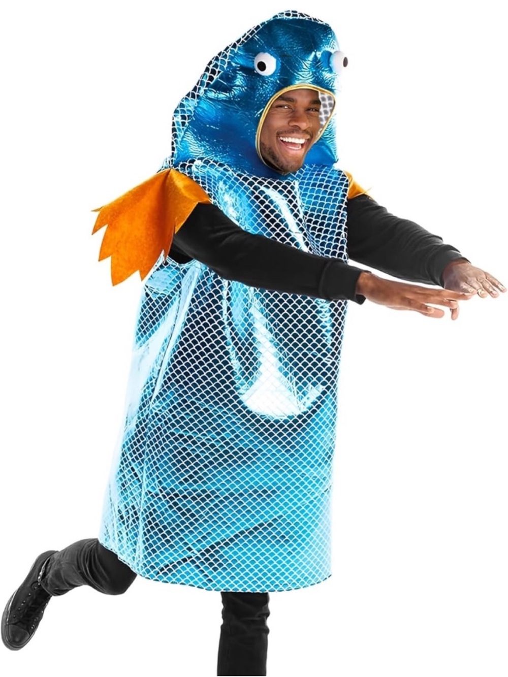 Blue Fish adults Costume - Unbranded